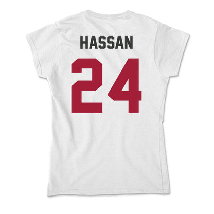 Arkansas - NCAA Women's Basketball : Aisha Hassan - Soft Style Women’s T-Shirt-1