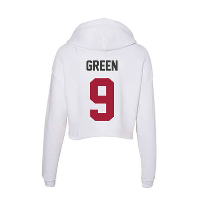 Arkansas - NCAA Women's Soccer : Londyn Green - Women's Crop Fleece Hooded Sweatshirt-1