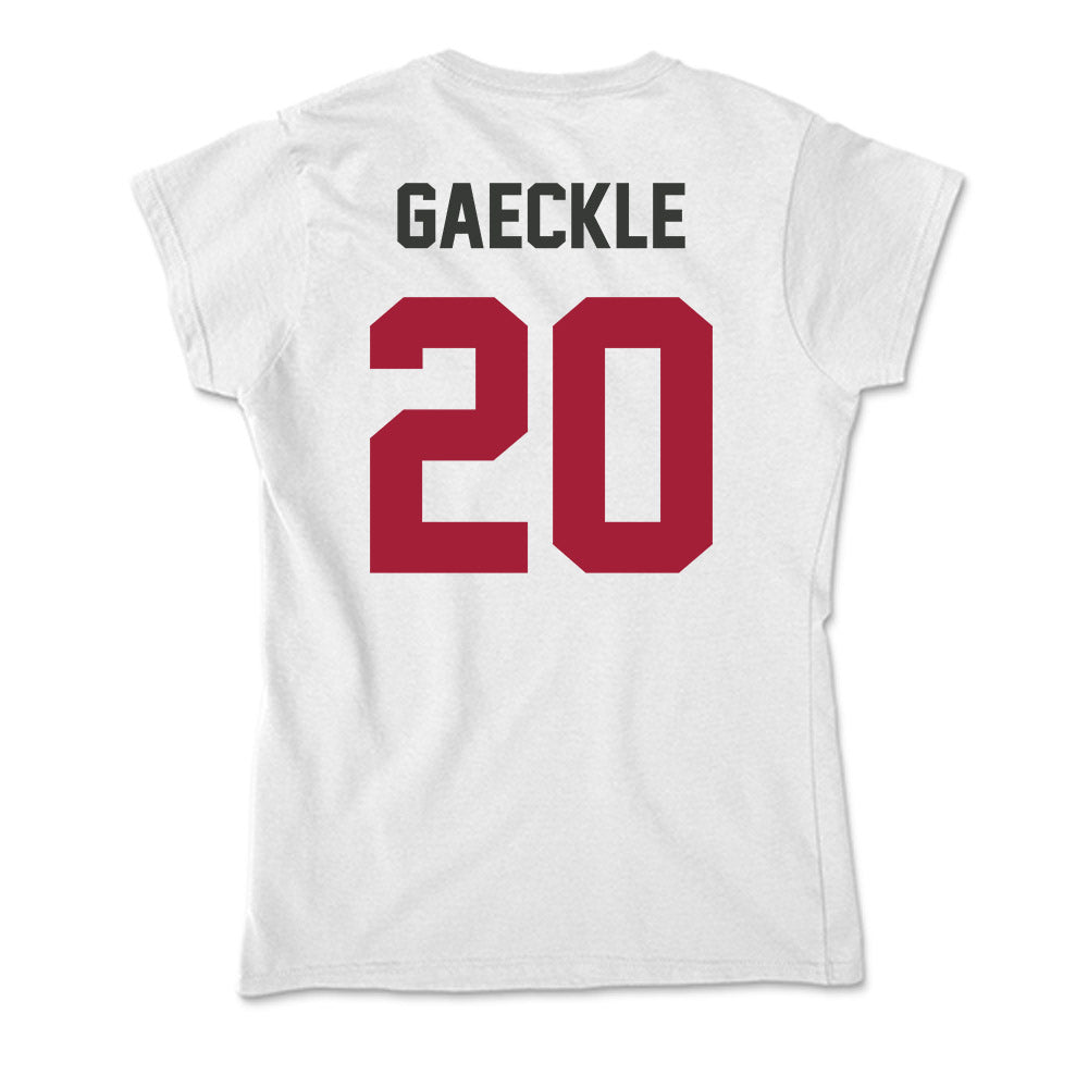 Arkansas - NCAA Baseball : Gabe Gaeckle - Soft Style Women’s T-Shirt-1