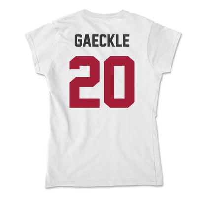 Arkansas - NCAA Baseball : Gabe Gaeckle - Soft Style Women’s T-Shirt-1