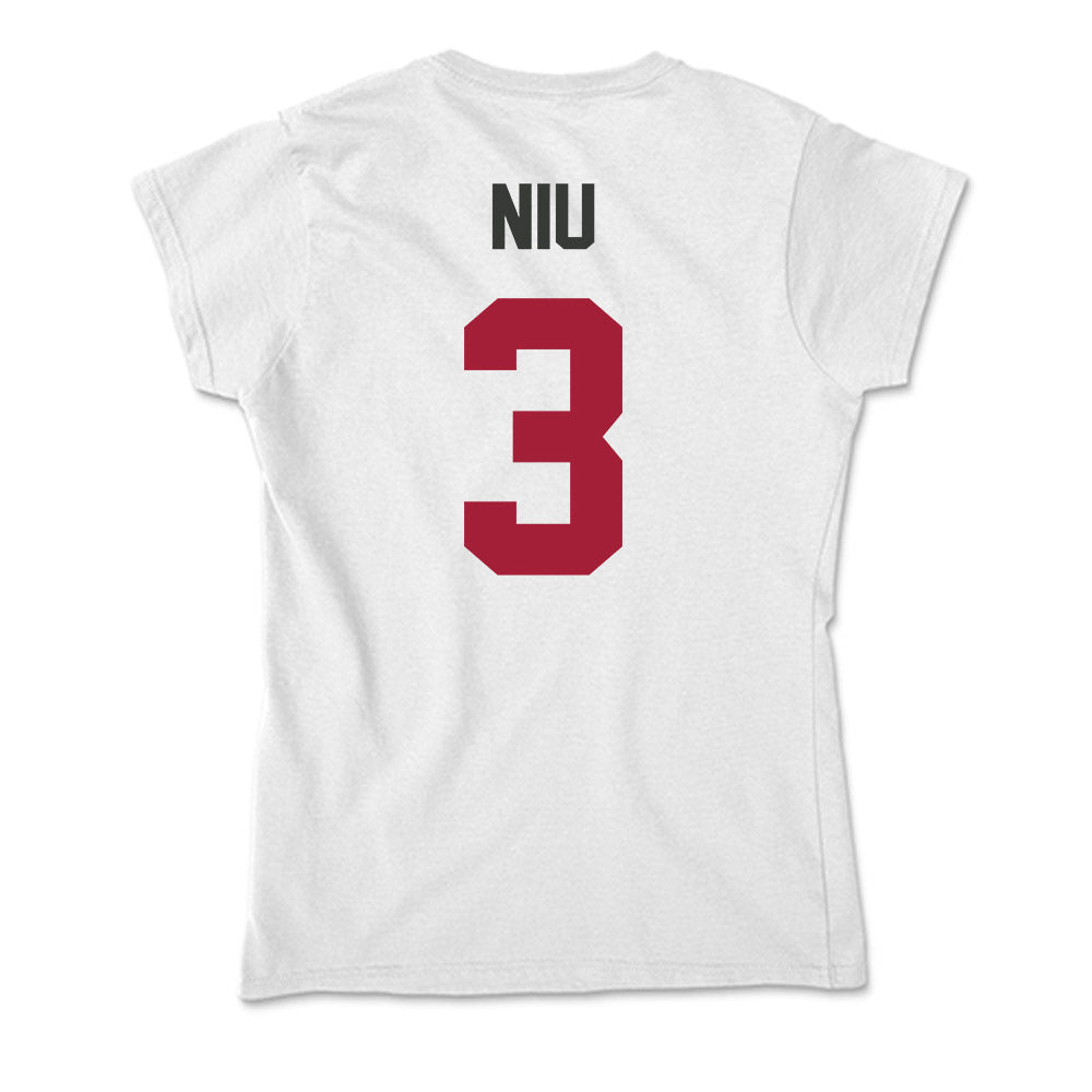Arkansas - NCAA Women's Volleyball : Livia Niu - Soft Style Women’s T-Shirt-1