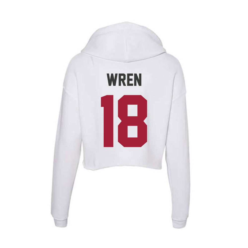 Arkansas - NCAA Women's Soccer : Avery Wren - Women's Crop Fleece Hoodie-1