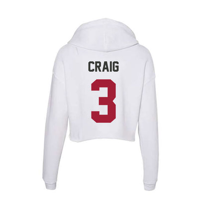 Arkansas - NCAA Women's Soccer : Nuria Craig - Women's Crop Fleece Hoodie-1
