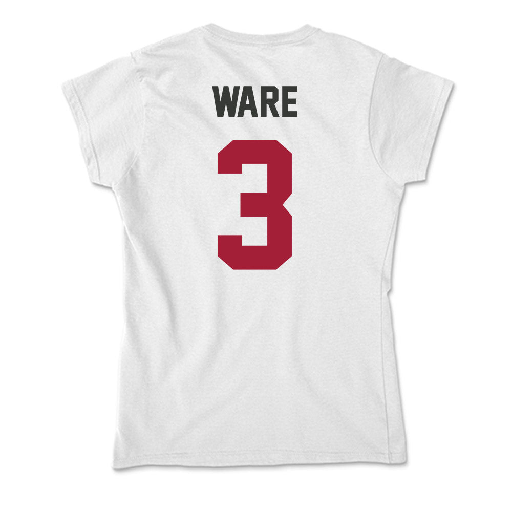 Arkansas - NCAA Women's Basketball : Harmonie Ware - Soft Style Women’s T-Shirt-1