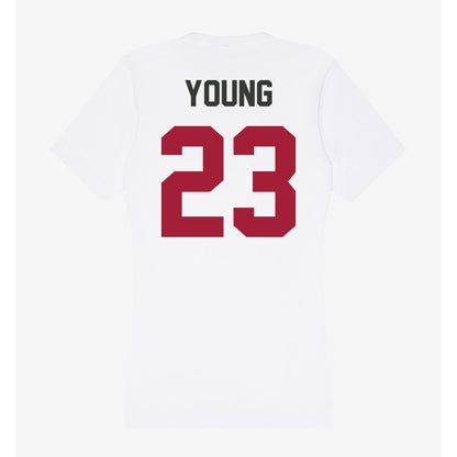 Arkansas - NCAA Football : Kevin Young - Women's V-Neck T-Shirt-1