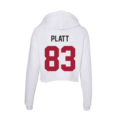 Arkansas - NCAA Football : Jaden Platt - Women's Crop Fleece Hoodie-1