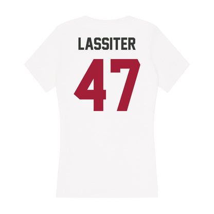 Arkansas - NCAA Football : Maddox Lassiter - Women's V-Neck T-Shirt-1