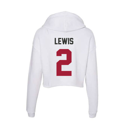 Arkansas - NCAA Football : Shelton Lewis - Women's Crop Fleece Hoodie-1