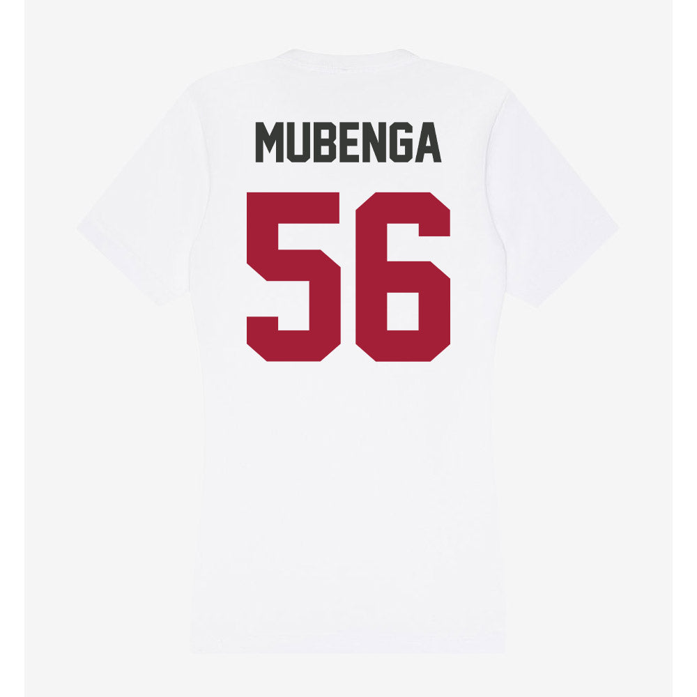 Arkansas - NCAA Football : Ben Mubenga - Women's V-Neck T-Shirt-1