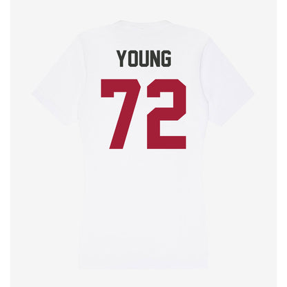 Arkansas - NCAA Football : Tucker Young - Women's V-Neck T-Shirt-1