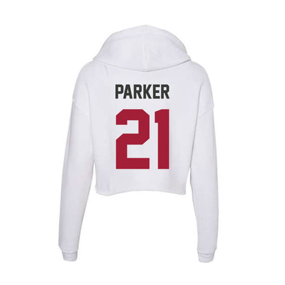 Arkansas - NCAA Football : Jasper Parker - Women's Crop Fleece Hoodie-1