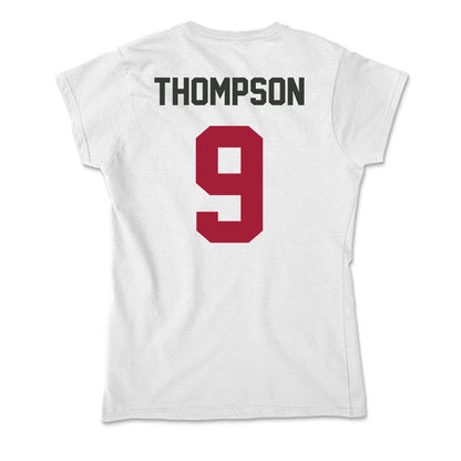 Arkansas - NCAA Men's Basketball : Davion Thompson - Soft Style Women’s T-Shirt-1