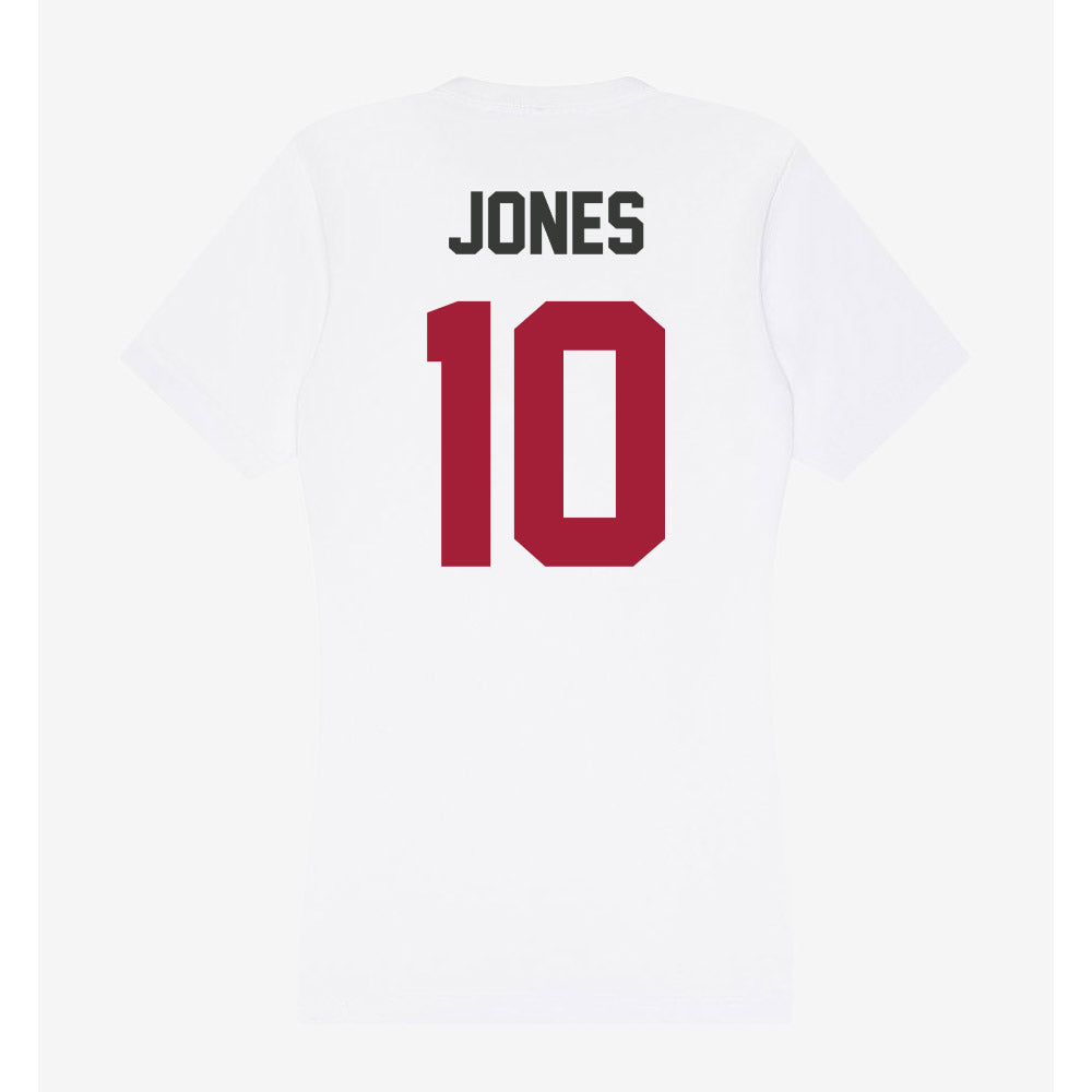 Arkansas - NCAA Women's Basketball : Taleyah Jones - Women's V-Neck T-Shirt-1