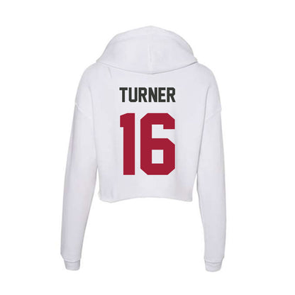 Arkansas - NCAA Baseball : Christian Turner - Women's Crop Fleece Hoodie-1