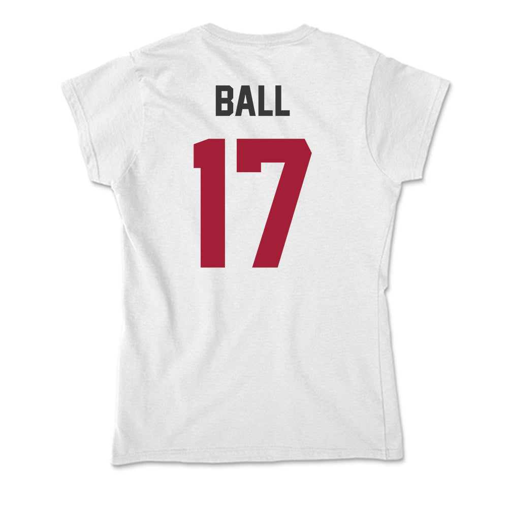Arkansas - NCAA Women's Soccer : Kennedy Ball - Soft Style Women’s T-Shirt-1