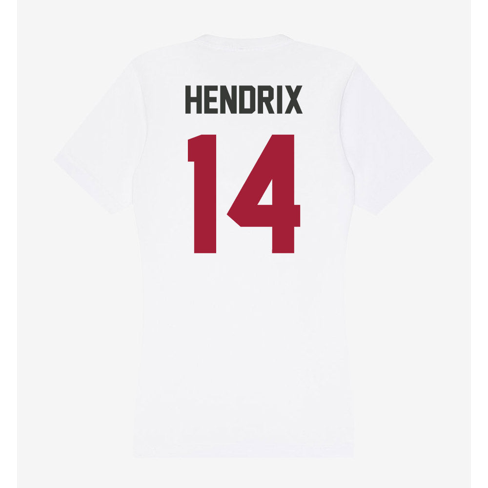 Arkansas - NCAA Football : Hank Hendrix - Women's V-Neck T-Shirt-1