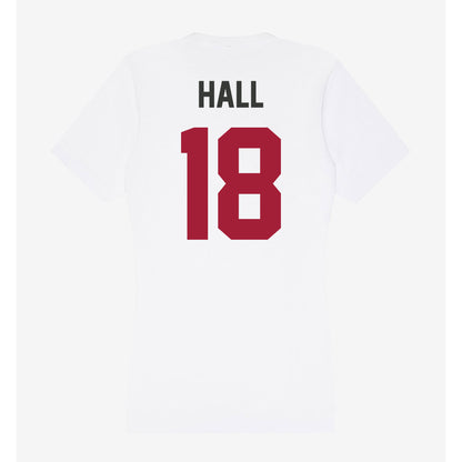 Arkansas - NCAA Football : Jude Hall - Women's V-Neck T-Shirt-1