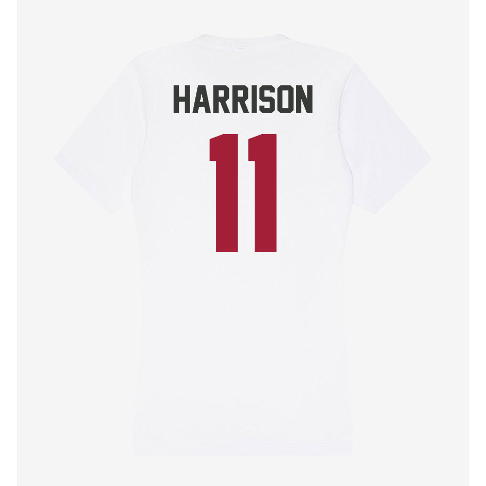Arkansas - NCAA Football : Monte Harrison - Women's V-Neck T-Shirt-1