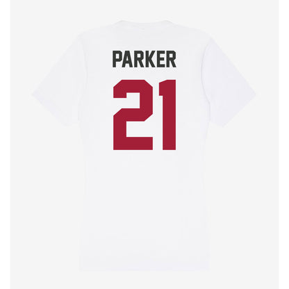 Arkansas - NCAA Football : Jasper Parker - Women's V-Neck T-Shirt-1
