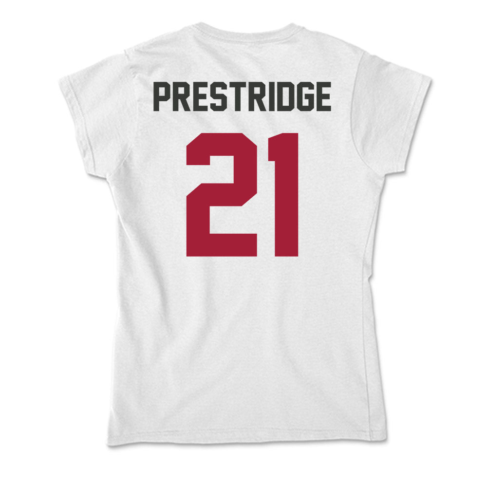 Arkansas - NCAA Women's Basketball : Kyiah Prestridge - Soft Style Women’s T-Shirt-1