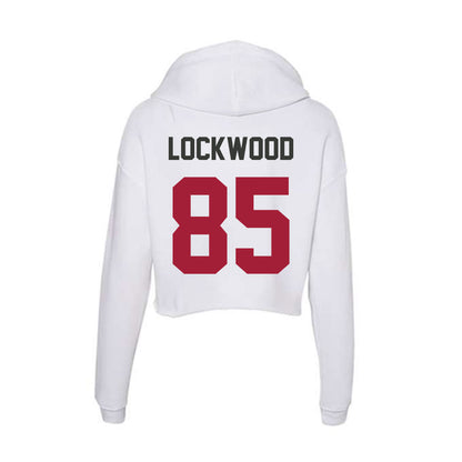 Arkansas - NCAA Football : Ty Lockwood - Women's Crop Fleece Hoodie-1