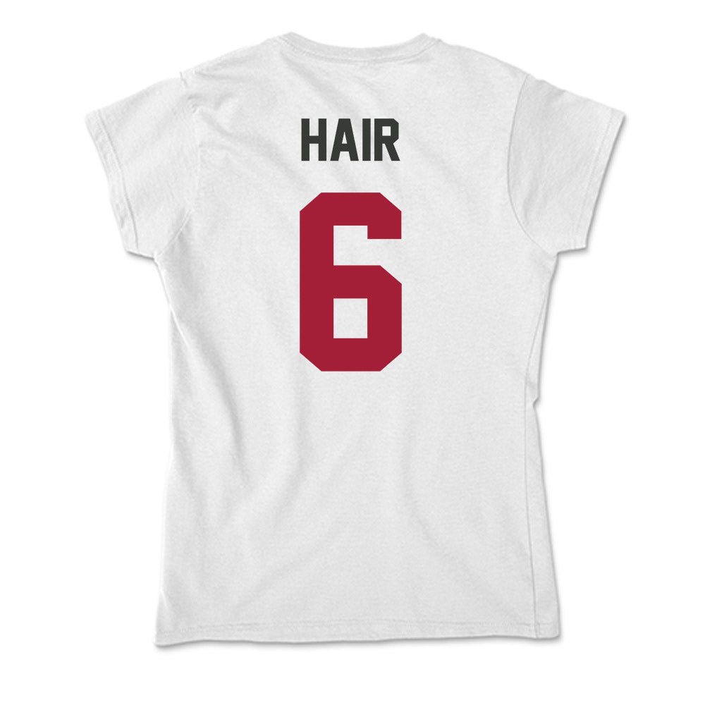 Arkansas - NCAA Women's Soccer : Cora Hair - Soft Style Women’s T-Shirt-1