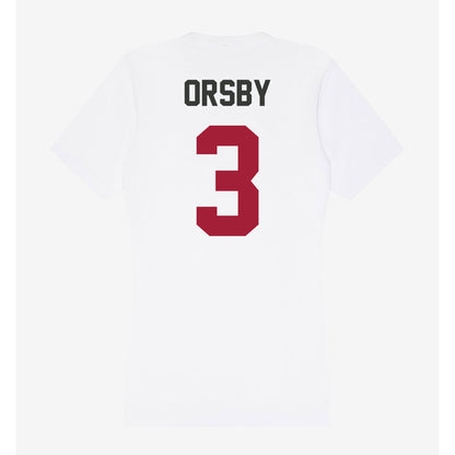 Arkansas - NCAA Women's Basketball : Allannah Orsby - Women's V-Neck T-Shirt-1