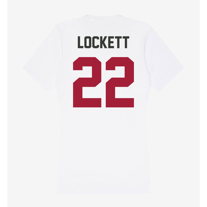 Arkansas - NCAA Football : Tay Lockett - Women's V-Neck T-Shirt-1