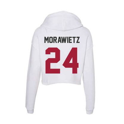 Arkansas - NCAA Women's Soccer : Kayla Morawietz - Women's Crop Fleece Hoodie-1