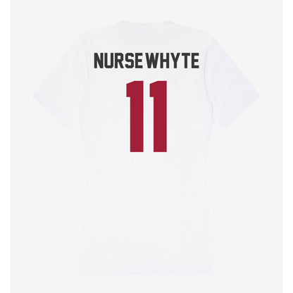 Arkansas - NCAA Women's Soccer : Aniyah Nurse-Whyte - Women's V-Neck T-Shirt-1