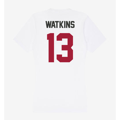 Arkansas - NCAA Football : Jelani Watkins - Women's V-Neck T-Shirt-1