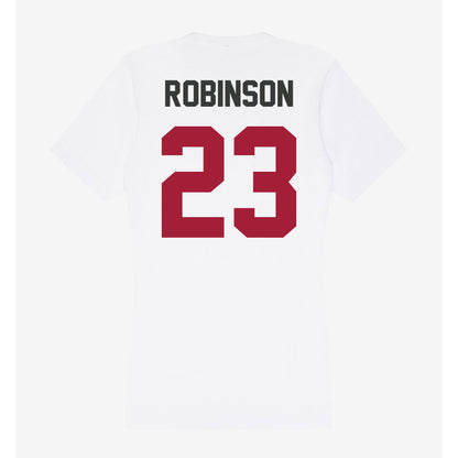 Arkansas - NCAA Women's Basketball : Emily Robinson - Women's V-Neck T-Shirt-1