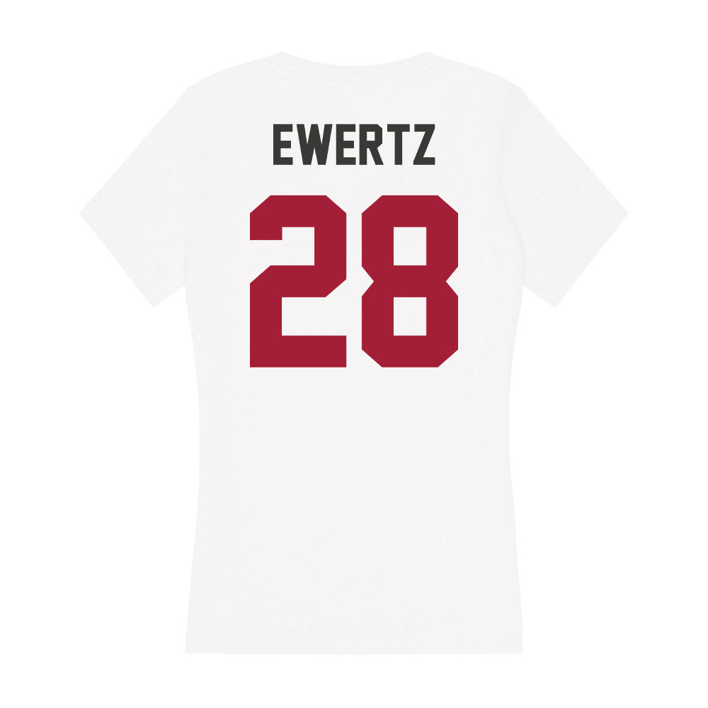 Arkansas - NCAA Women's Soccer : Kyndal Ewertz - Women's V-Neck T-Shirt-1