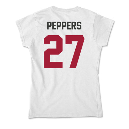 Arkansas - NCAA Women's Volleyball : Journey Peppers - Soft Style Women’s T-Shirt-1
