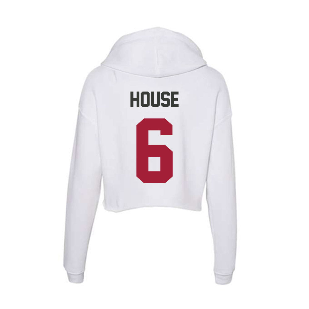 Arkansas - NCAA Football : Khmori House - Women's Crop Fleece Hoodie-1
