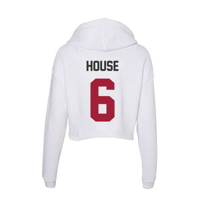 Arkansas - NCAA Football : Khmori House - Women's Crop Fleece Hoodie-1