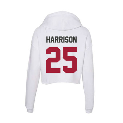 Arkansas - NCAA Softball : Cameryn Harrison - Women's Crop Fleece Hoodie-1