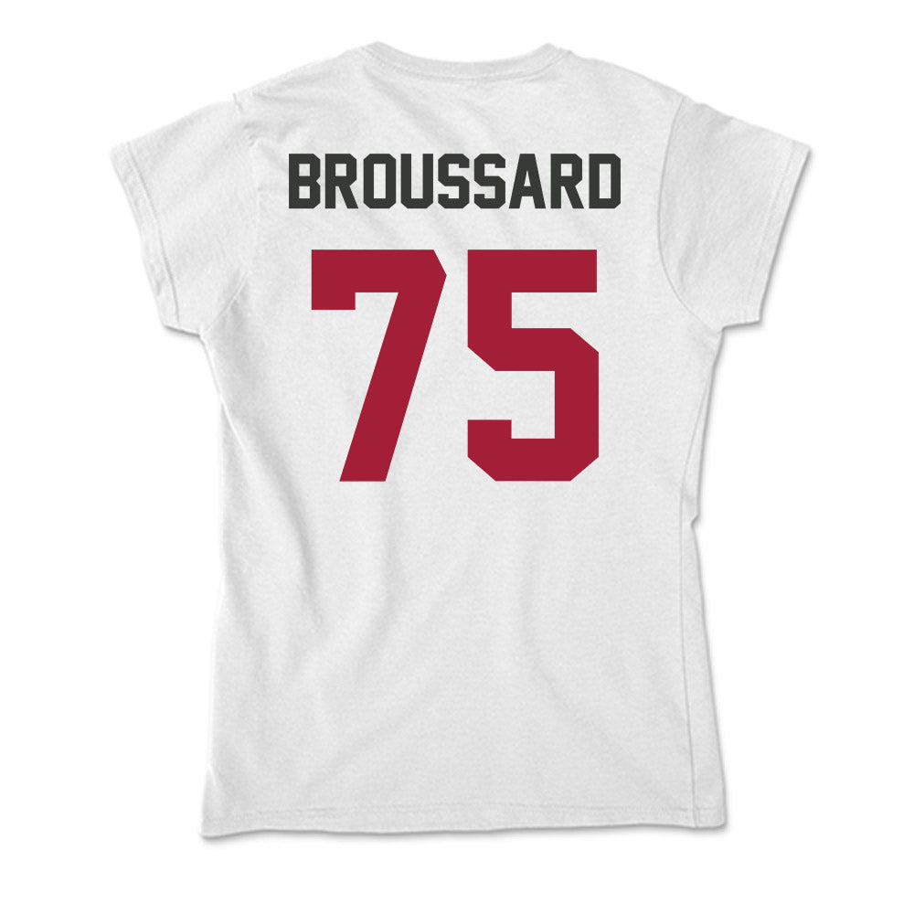 Arkansas - NCAA Football : Kavion Broussard - Soft Style Women’s T-Shirt-1