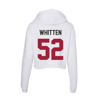 Arkansas - NCAA Football : Donovan Whitten - Women's Crop Fleece Hoodie-1