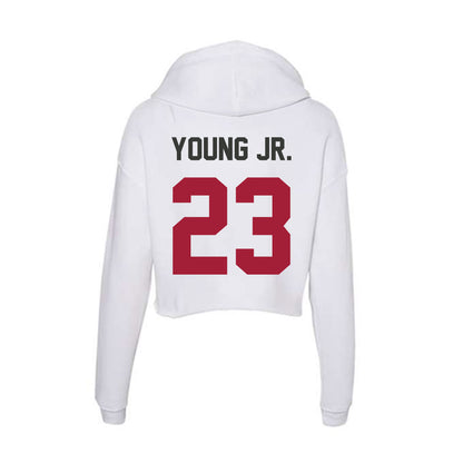 Arkansas - NCAA Football : Kevin Young Jr. - Women's Crop Fleece Hoodie-1