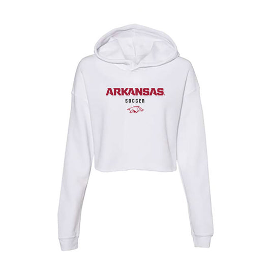Arkansas - NCAA Women's Soccer : Nuria Craig - Women's Crop Fleece Hoodie-0
