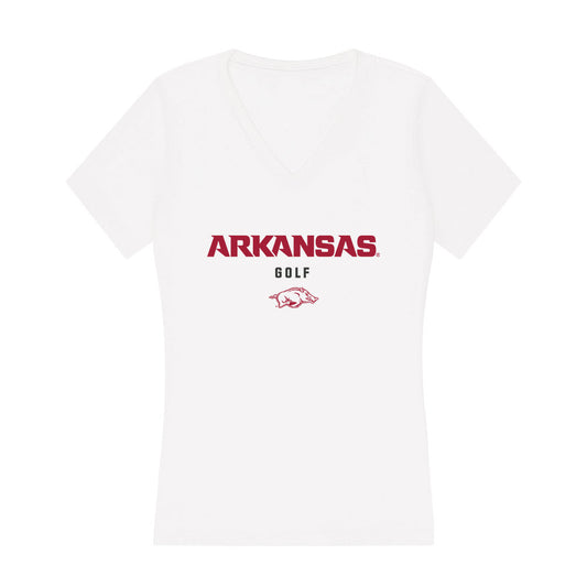 Arkansas - NCAA Women's Golf : Natalie Blonien - Women's V-Neck T-Shirt-0