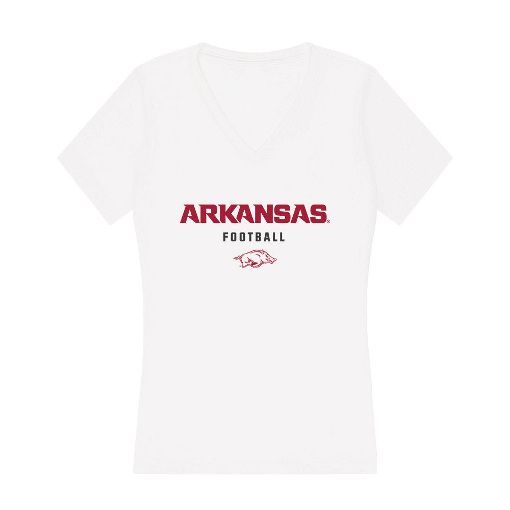 Arkansas - NCAA Football : Preston Davis - Women's V-Neck T-Shirt-0