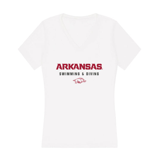 Arkansas - NCAA Women's Swimming & Diving : Isabella Perreira - Women's V-Neck T-Shirt-0