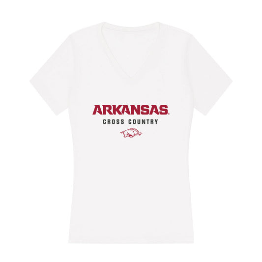Arkansas - NCAA Women's Cross Country : Ruby Little - Women's V-Neck T-Shirt-0