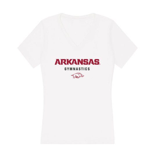 Arkansas - NCAA Women's Gymnastics : Nyla Morabito - Women's V-Neck T-Shirt-0