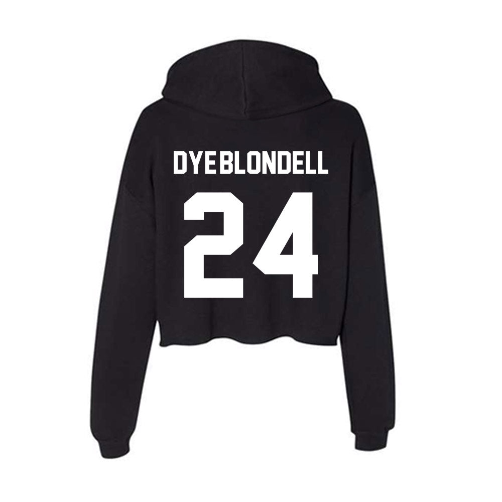 Gonzaga - NCAA Women's Soccer : Addison Dye-Blondell - Women's Crop Fleece Hoodie-1
