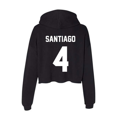 Gonzaga - NCAA Baseball : Kainoa Santiago - Women's Crop Fleece Hoodie-1