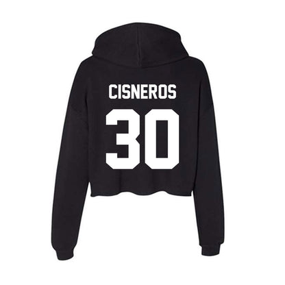 Gonzaga - NCAA Baseball : Andrew Cisneros - Women's Crop Fleece Hoodie-1