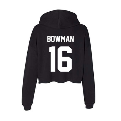 Gonzaga - NCAA Baseball : Zach Bowman - Women's Crop Fleece Hoodie-1